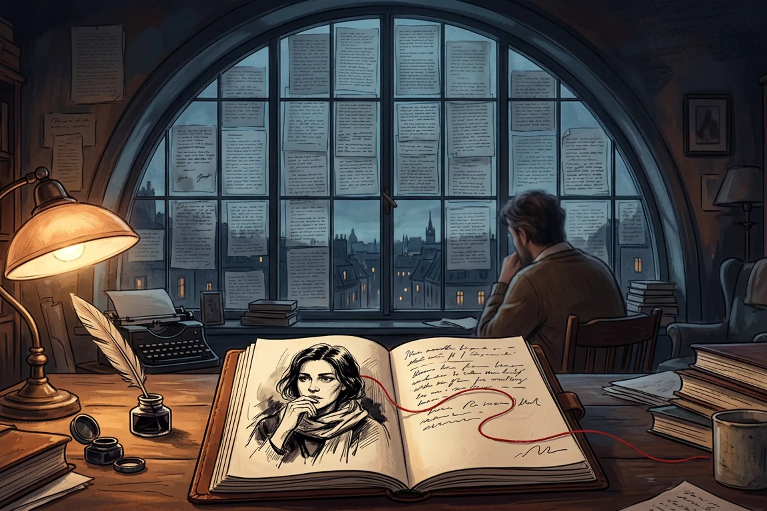 The window shows the whole book at once. The memory is the thread the window cannot hold.