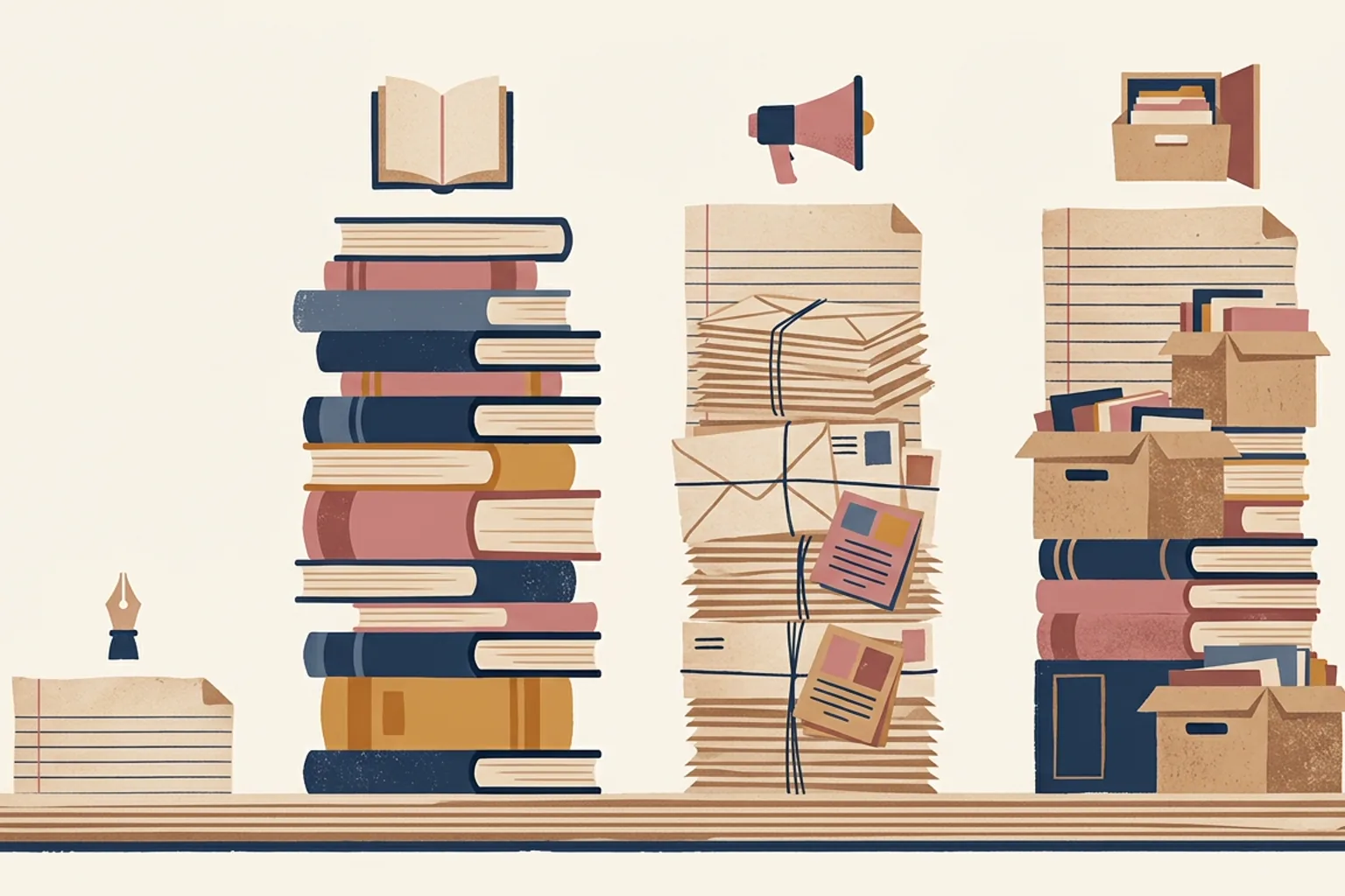 A financial ledger where the writing-time column is tiny and the distribution columns — covers, marketing, backlist — tower over it.